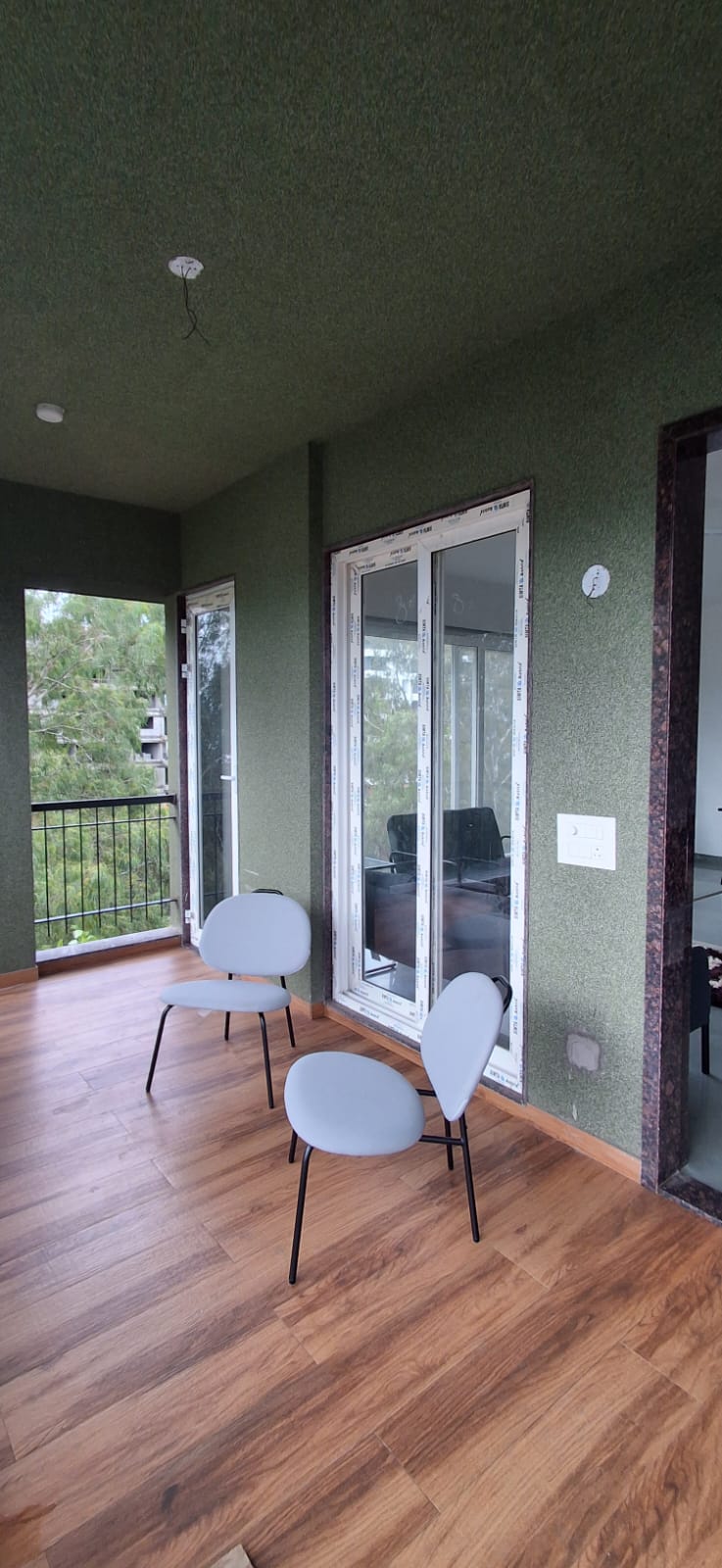 Verandah with wooden flooring